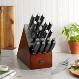 Henckels 20-Piece Forged German Stainless Steel Knife Set w/ Block & Sharpener