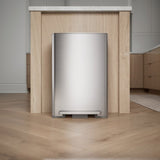 Kohler 45L Stainless Steel Step Trash Can, 13-Gal Bag Compatible Quiet-Close Lid