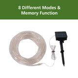 Mainstays 150-Light 24 ft Solar Warm & Multicolor Outdoor Rope Lights