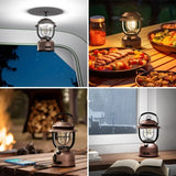 Lepro Retro Dimmable LED Rechargeable Metal Lantern with 15,000mAh Battery