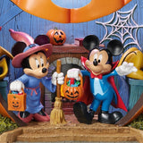 Disney Mickey & Friends Halloween Pumpkin House, Illuminated Sound Statue Decor
