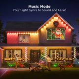 Govee 150ft Permanent Outdoor Lights Elite, White Smart Festive RGBIC Lighting