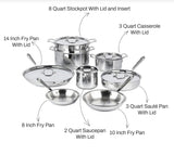 All-Clad D3 3-Ply Stainless Steel 13-Piece Cookware Set