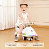 Shark Bros 12V Wiggle Car Ride-On with Bluetooth Music, LED Lights & Dual Speeds