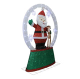 80" Giant Pre-Lit Animated Santa Snow Globe with 380 LED Lights