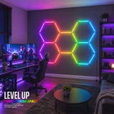 Westinghouse 190W RGB LED Hexagon Light Kit, 24 Tubes Music Sync Garage Ceiling