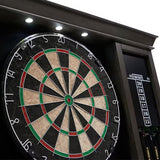 Barrington Palmer LED Dartboard Cabinet Set with 18" Bristle Board & 6 Steel-Tip Darts
