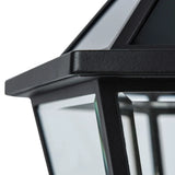 Lutec 89" H Outdoor LED Solar Post Light - 300 lm Aluminum Vintage Street Light