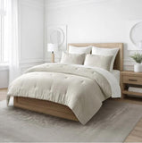 Evergrace 3-Piece Microfiber Waffle Comforter Set, Soft All-Season Down Alternative Bedding