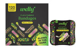 WELLY Glow-in-the-Dark Flex Fabric Bandage Tin & Refill Pack, 159 Count
