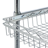 TRINITY EcoStorage 5-Tier NSF Rack w/ Pull-Out Baskets Wheels Adjustable Shelves