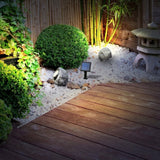 KODA Solar LED Rock Spotlight Set, 2-Pack 25LM Faux Stone Landscape Accent Light