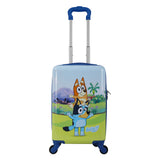 Stitch Kids Travel Luggage Set 2 Piece Spinner Suitcase Backpack Blue ABS Durabl