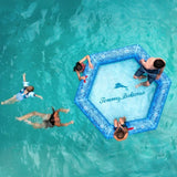 Tommy Bahama 8' Inflatable Water Hammock Set - 12" Inflatable Tubes Party Island