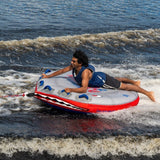HO Sports Flight Deck 3-Person Towable Tube with TowPro Rope System & 12V Pump