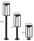 Lutec XL Solar LED Aluminum Construction Pathway Lights, 2-Pack, 200 Lumens
