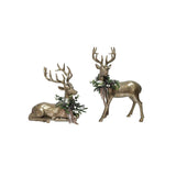 Member’s 2-Piece Mark Holiday Deer Décor Set with Greenery Wreaths