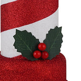 Mr. Christmas Outdoor Decoration 24-inch Tall Red & White Blow Mold Candle, 2-pk