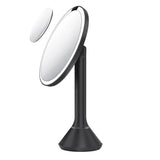 simplehuman 8" LED Sensor Makeup Mirror – 5x Magnification Mirror Set
