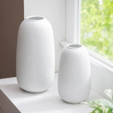 Set of 2 Evergreen LED Porcelain Lantern - Decorative Handmade Porcelain Lantern