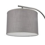 Bridgeport Designs Everett Downbridge Floor Lamp – Adjustable Reading Lamp with Linen Shade, Light Diffuser & LED Bulb
