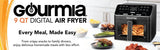 Gourmia 9 Qt Digital Air Fryer Ceramic Basket 12 Presets Viewing Window GAF998