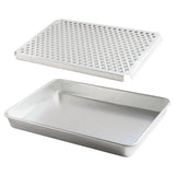 Nordic Ware Naturals 2-Piece Oven Crisping Pan and Rack Set – Aluminum Baking Sheet with Elevated Crisping Rack