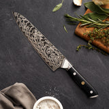 Henckels Compass Damascus 7-Piece Knife Set with Easel Block