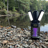 KingCamp 2-in-1 Rechargeable Camping Lantern with Bug Zapper, 2-Pack – 400 Lumen LED Lantern
