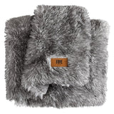 FRYE Arctic Luxe Faux Fur Throw, 60" × 70", 830 GSM Reversible Polyester Blanket