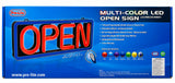 Pro-Lite 22" Multicolor LED Open Sign with Wireless Remote, 6 Display Modes
