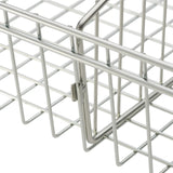 TRINITY EcoStorage 5-Tier Wire Shelving w/ Baskets & Dividers NSF Chrome 48x18x7