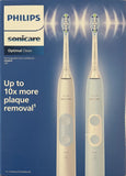 Philips Sonicare Optimal Clean Rechargeable Electric Toothbrush, 2-pack
