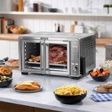 Gourmia XL Digital Countertop Oven w/ Air Fry, Temperature Probe, Stainless
