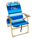 Tommy Bahama Hi-Boy 4-Position Beach Chair with Backpack Straps, Adjustable Headrest