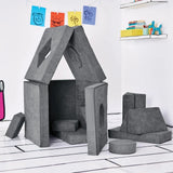 Yourigami Kids Convertible Play Fort Modular Foam Cushions