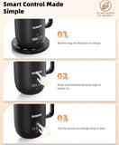 Nuwave Hot Brew Self-Heating Travel Mug with LED Display and Brewing System