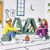 Yourigami Kids Convertible Play Fort Modular Foam Cushions