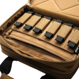 Savior Equipment Dual Pistol Range Bag with Padded Pockets Magazine Holder Strap