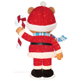 7.2 ft. Pop-Up Santa Bear – 370 LED Lights with Twinkle, Plug-In Indoor/Outdoor Christmas Décor