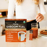 VitaCup Shroom Fuel Mushroom Drink Mix Coffee Alternative, 48 Counts