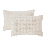 Frye 3-piece Faux Fur Comforter Set, Faux Rabbit Fur 1 Comforter, 2 Shams
