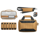 Savior Equipment Dual Pistol Range Bag with Padded Pockets Magazine Holder Strap