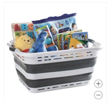 Pop N' Load 2-Pack Collapsible Laundry Baskets, Space-Saving Foldable Laundry Hampers with Soft Grip Handles