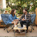 KingCamp Oversized Padded High Back Camping Chair – Heavy Duty Folding Outdoor Chair with Ergonomic Backrest, Removable Washable Cover, 300 lb Capacity