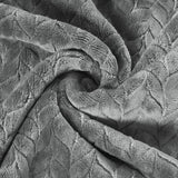Monte & Jardin Jacquard Velvet Throw, 60" × 70", Braided Pattern 500 GSM Blanket
