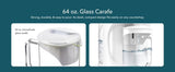 AquaTru Carafe Countertop Reverse Osmosis Water Purifier Set 64 oz. Glass Carafe