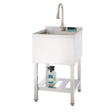 Trinity Stainless Steel Utility Sink Single Bowl 18x16x13 Garage Laundry NEW