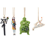 4-Pc Disney The Nightmare Before Christmas Ornaments, Jack, Sally, Zero & Boogie
