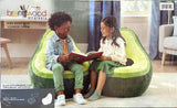 Avocado Lounge Chair for Kids – Ultra Soft Faux Fur Foam Bean Bag Chair